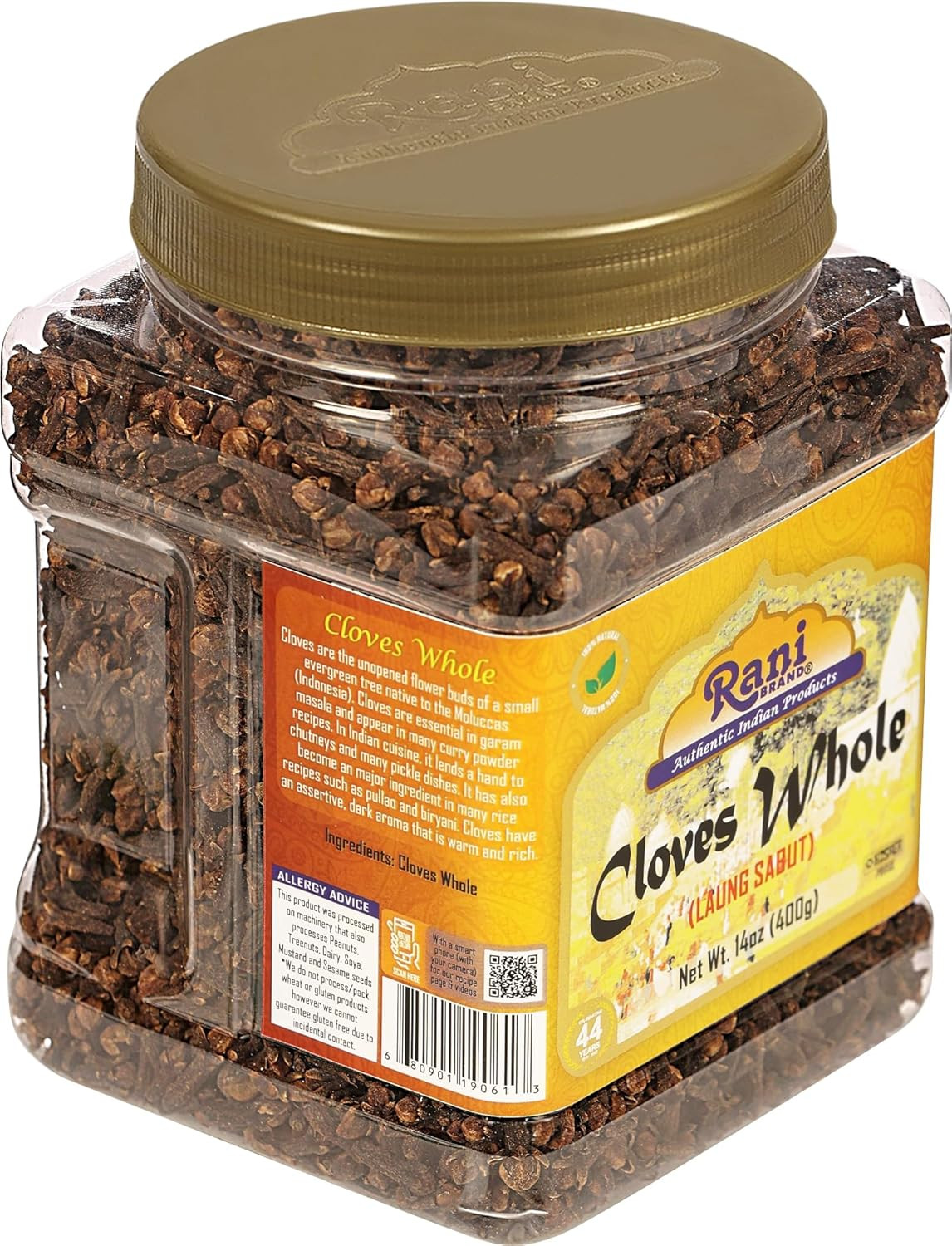 Rani Cloves Whole (Laung) 14Oz (400G) Great for Food, Tea, Pomander Balls and Po