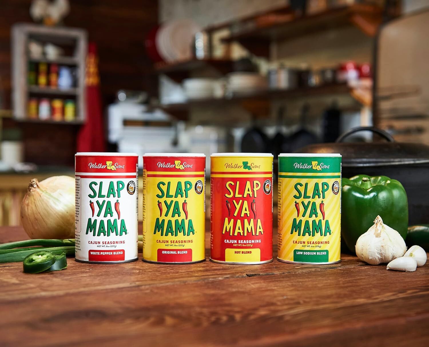 SLAP YA MAMA All Natural Cajun Seasoning from Louisiana, Spice Variety Pack, 8