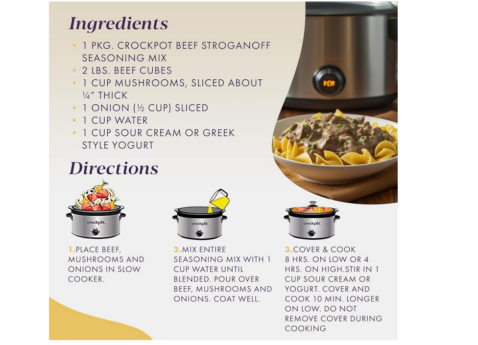 New – Crock-Pot Seasoning Mix, 1.5 Ounce – ( Select Your Flavor )