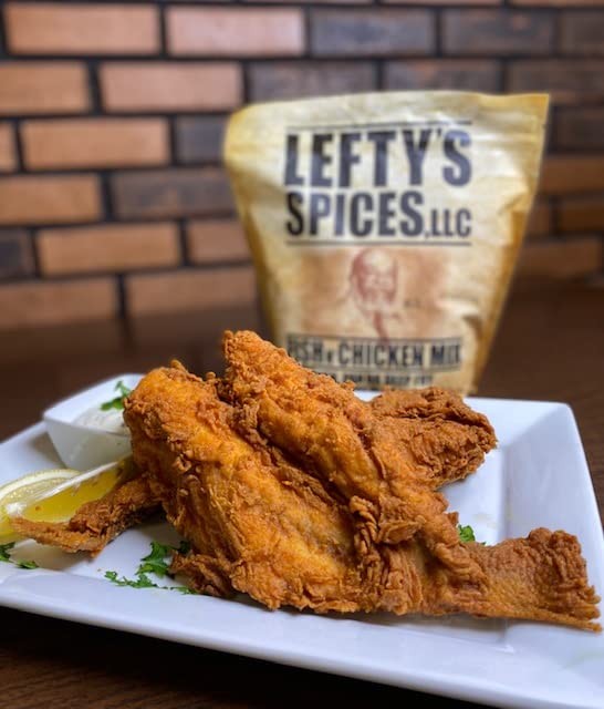 Lefty’s Original Fish N’ Chicken Mix | Air Fry and Oven 1 Pound (Pack of 1)