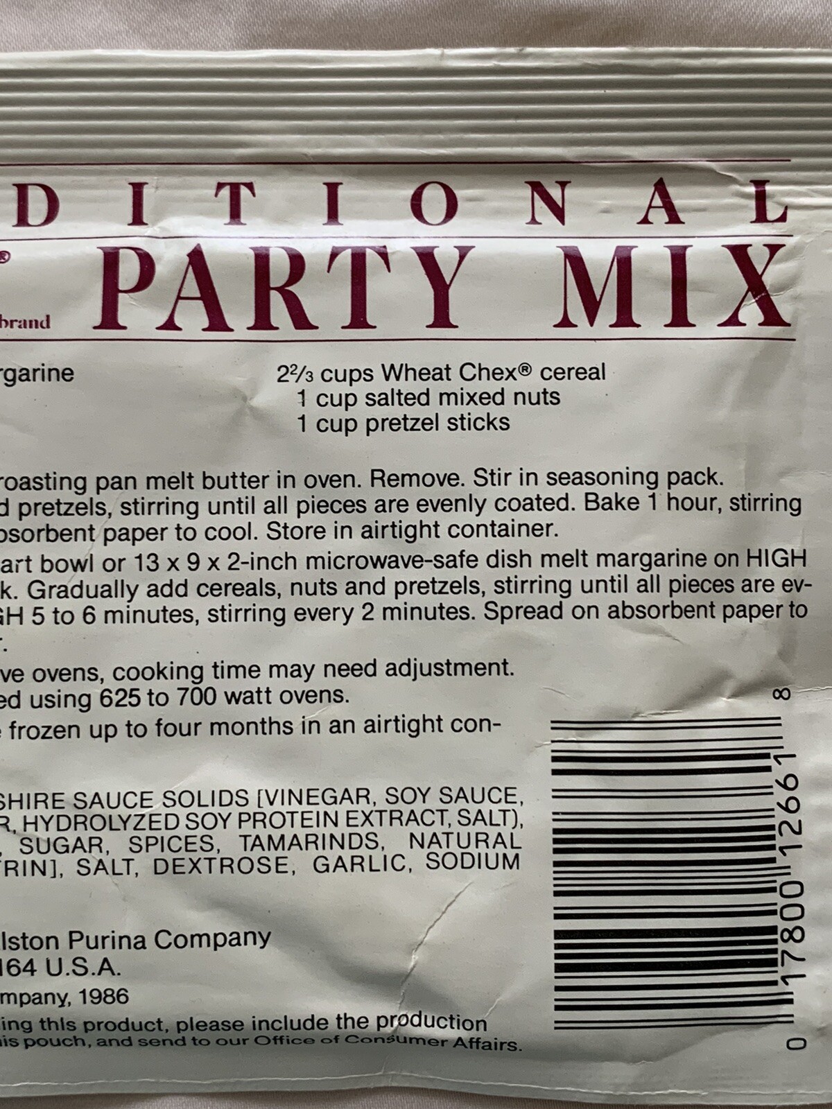 Vintage Sauce Mix NOS Packet Chex Party Mix Seasoning Traditional With Content