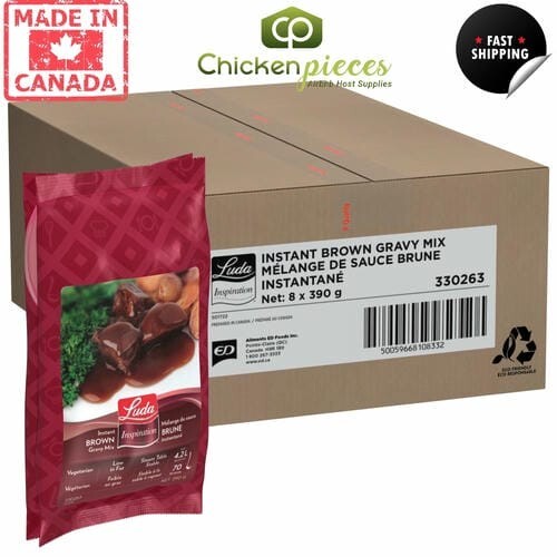 Luda Gravy Brown Mix 390g/13.75oz(8/Case)-Canadian Made