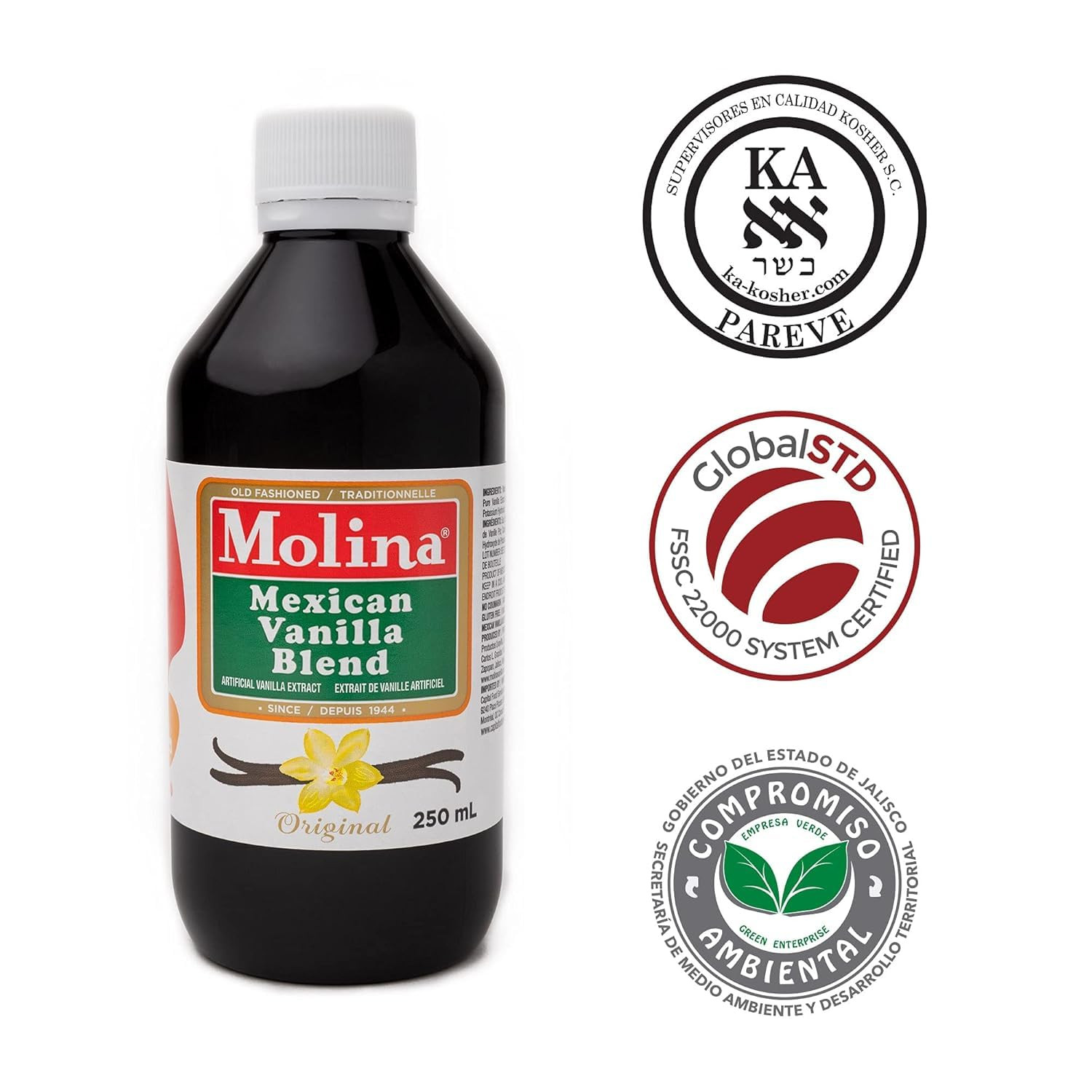 Vanilla – Mexican Vanilla Blend with Pure Vanilla Extract – 2 Pack (8.3 Fl Oz B