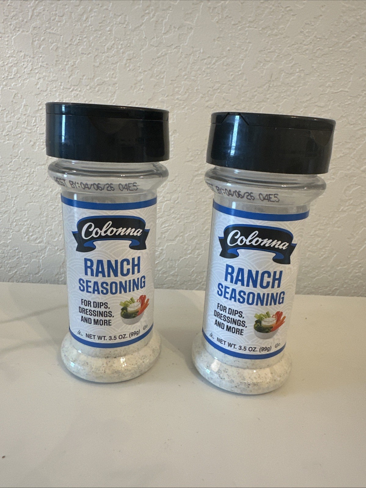 Colonna Ranch Seasoning For Dips, Dressing, And More 3.5oz Each Pack Of 2