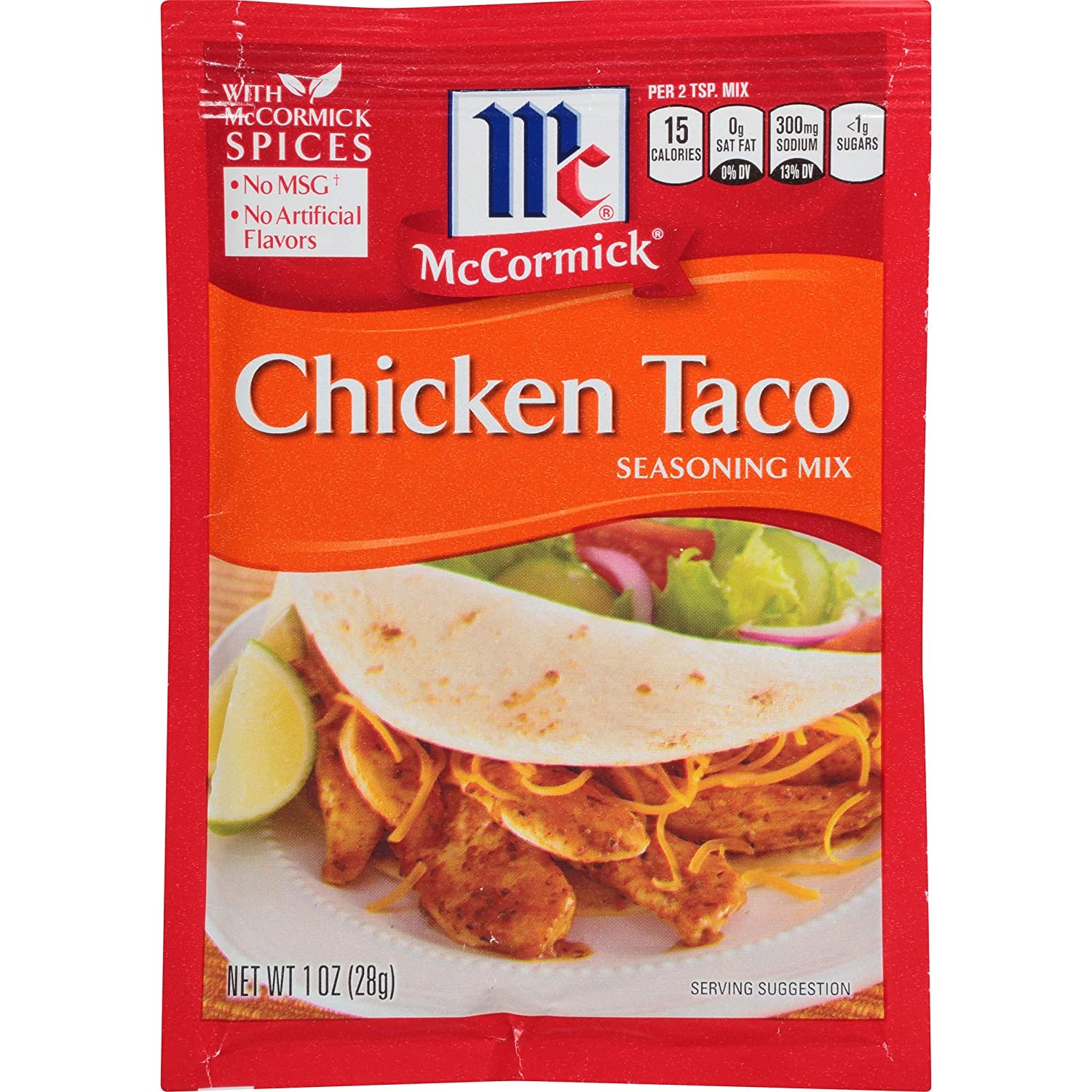 McCormick Chicken Taco Seasoning Mix, 1 Ounce