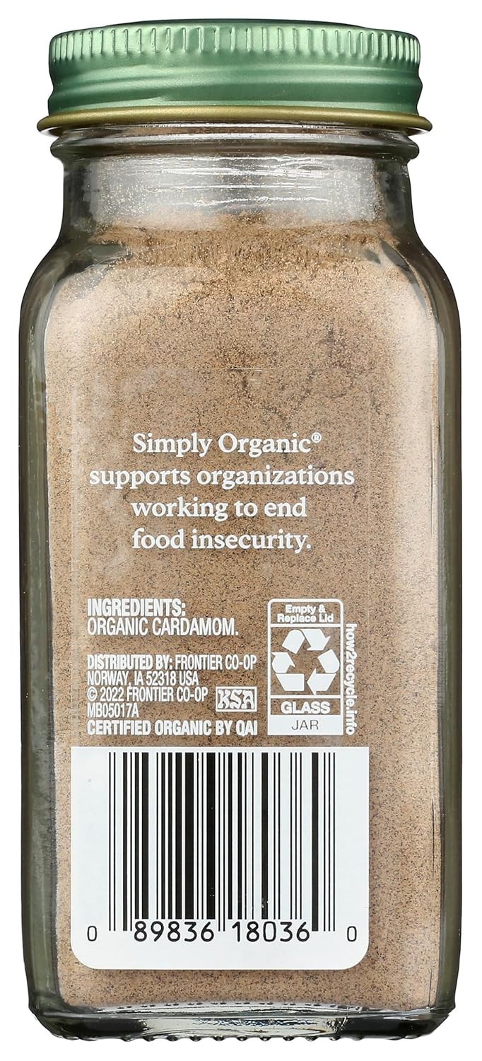 Ground Cardamom, 2.82 oz – Organic & Kosher