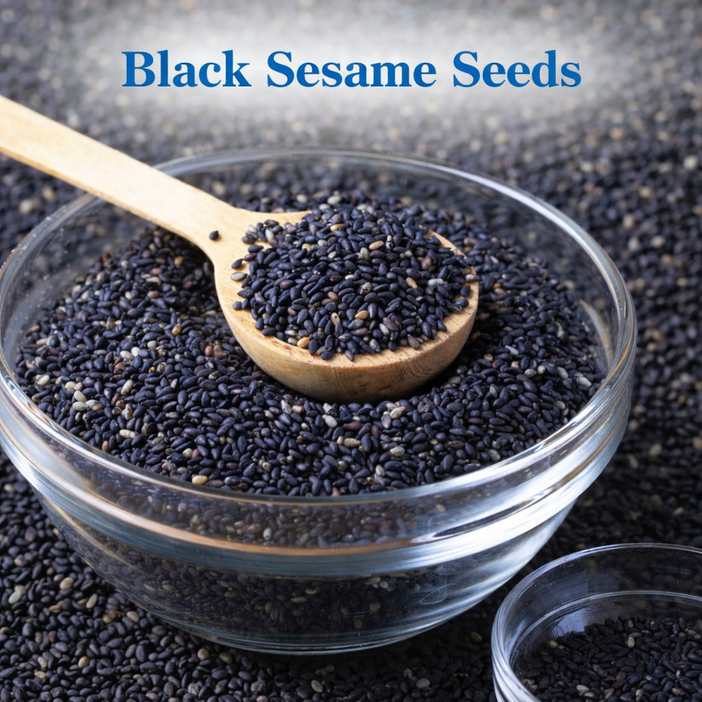 Black Sesame Seeds Organic Natural Whole Raw 100% Pure-Bulk free shipping