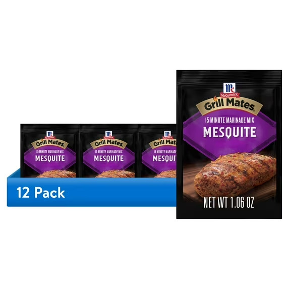 Mccormick Grill Mates Mesquite Marinade Mix, 1.06 Oz (12 pack)