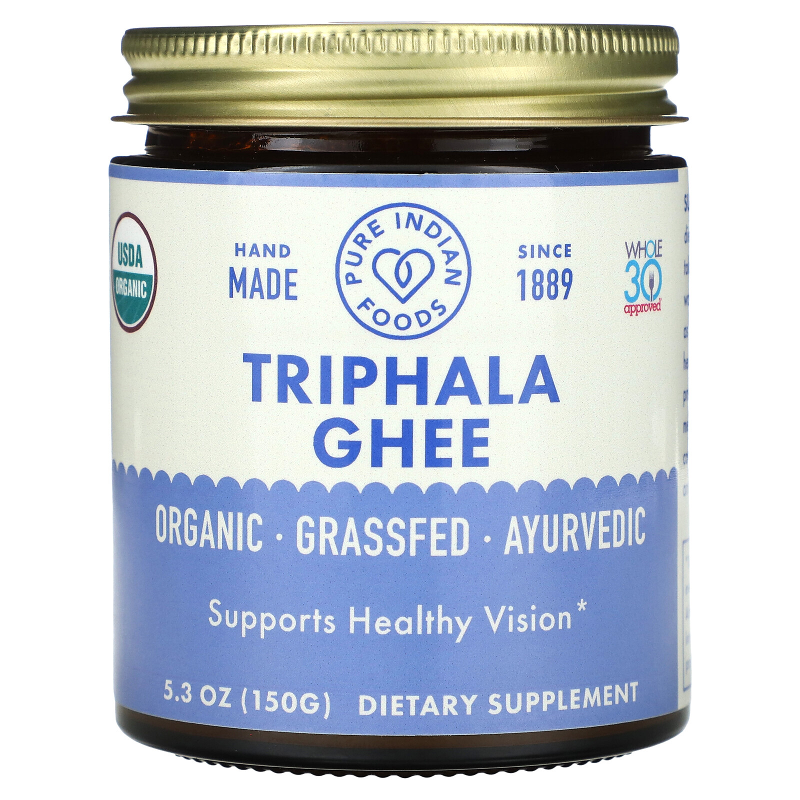 Organic Triphala Ghee, 5.3 oz (150 g)