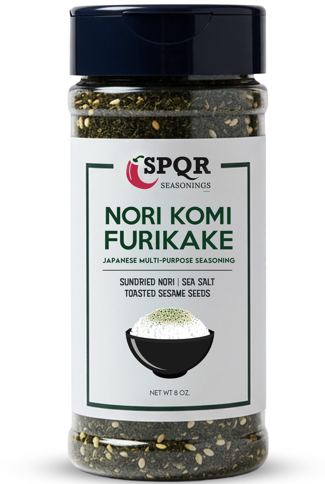Nori Komi Furikake Multi-Purpose Rice Seasoning XL 8 oz. 8 Ounce (Pack of 1)