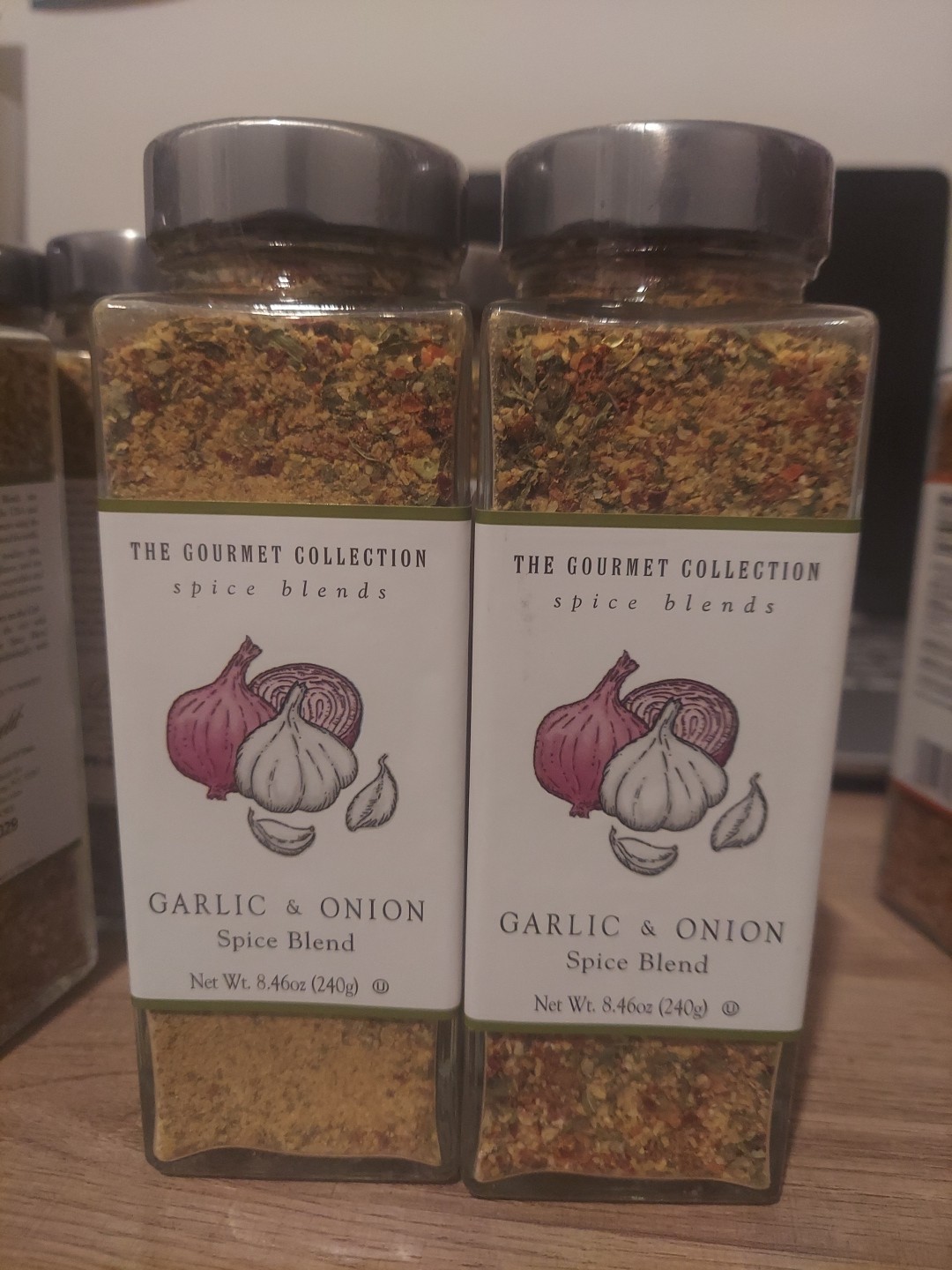 2 Pack The Gourmet Collection Spice Blends GARLIC AND ONION, 8.46 oz x 2 04/29