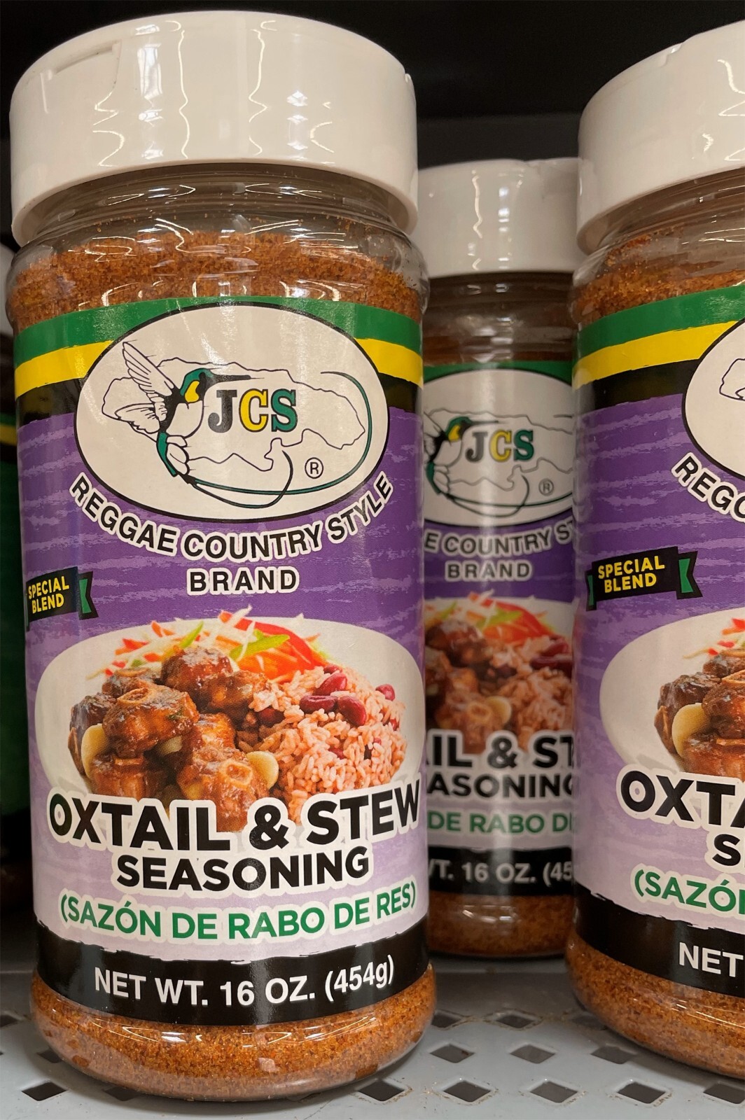 8-Pack JCS Reggae Country Style Oxtail & Stew Seasoning – 16 oz Bottles