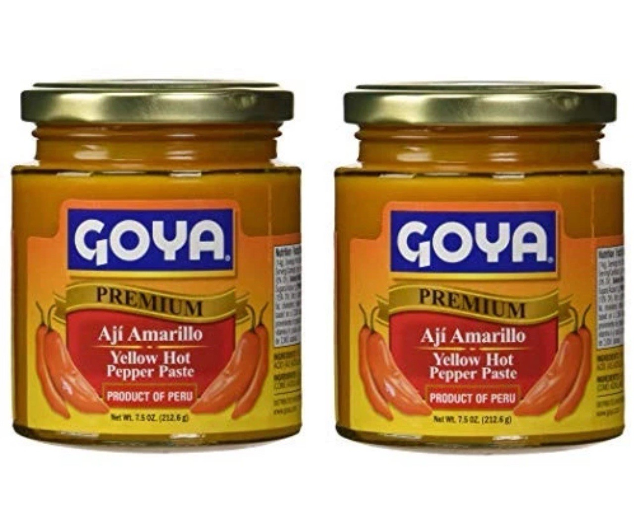 Aji Amarillo Pasta Goya/ Yellow Hot Pepper Paste Goya(2 Pack) 7.5 oz Each
