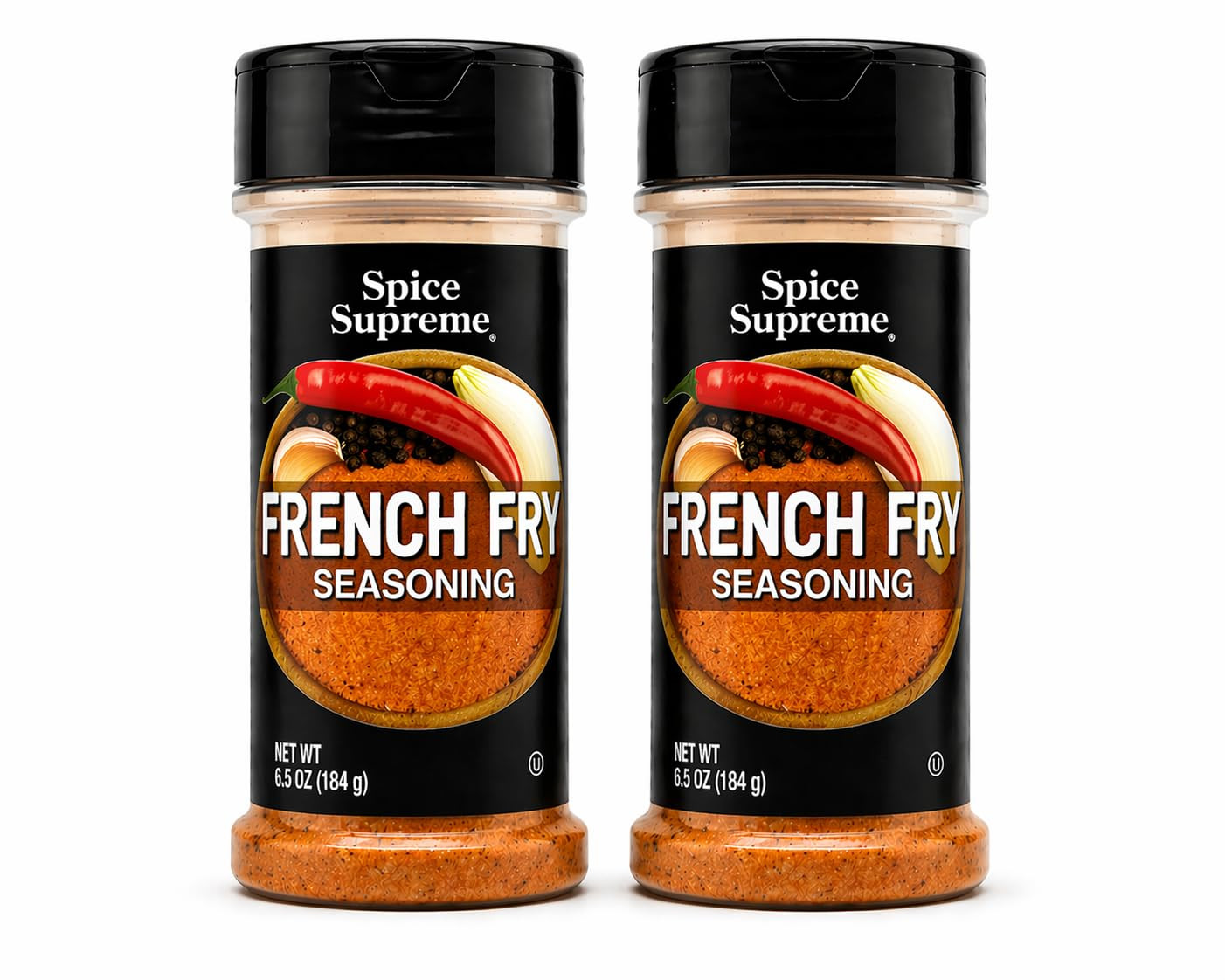 Spice Supreme Seasonings: French Fry Seasoning (Pack of 2) 6.5 Oz Size