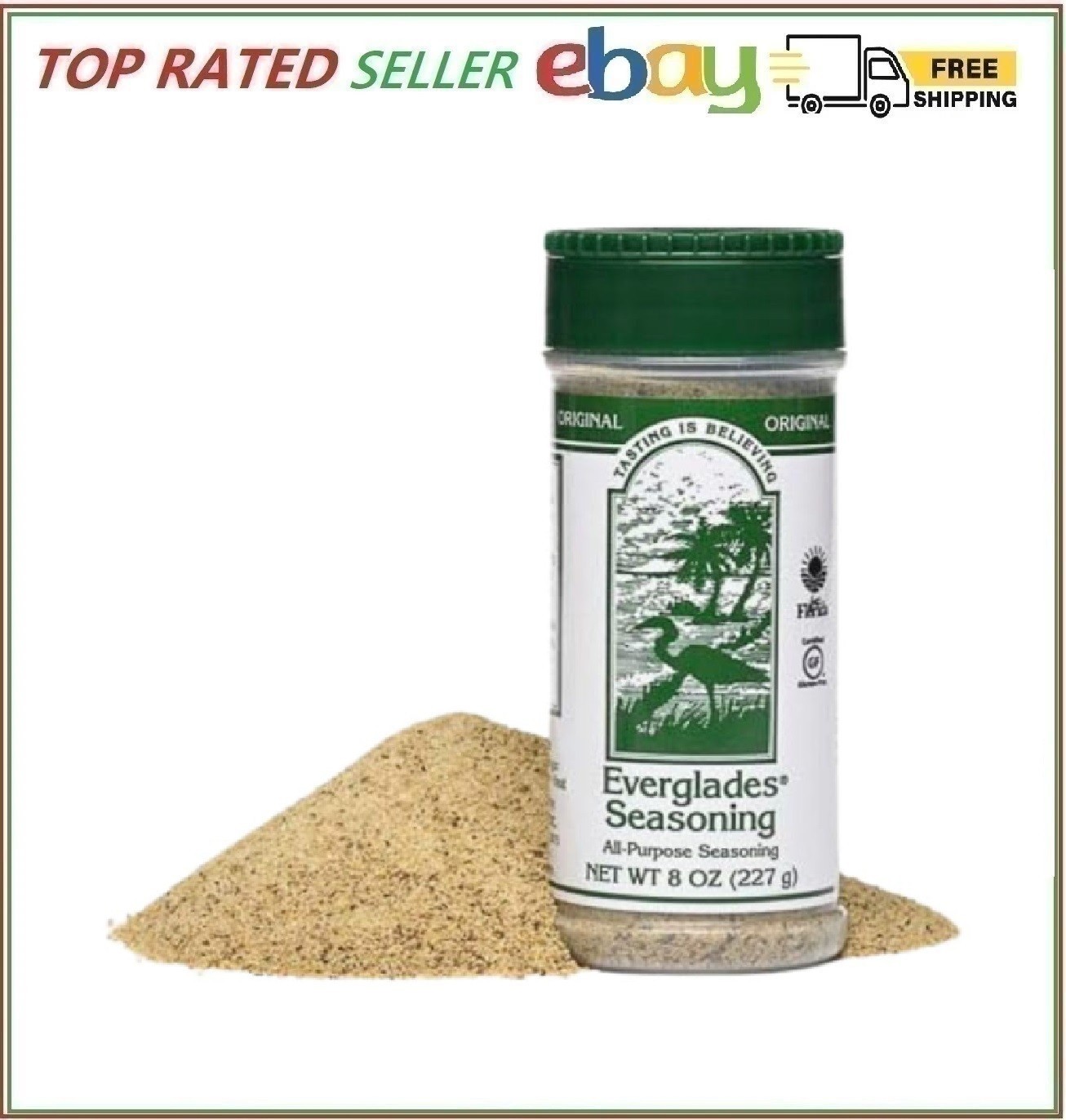 Everglades All Purpose Seasoning Original Green Cap 8 oz – Flavorful Blend