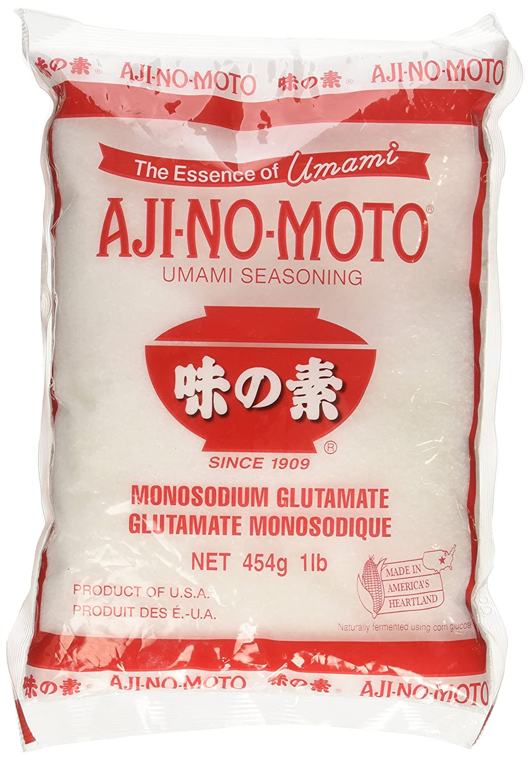 Aji No Moto Ajinomoto Monosodium Glutamate Umami Seasoning 454G / 1LB / 16Oz HAL