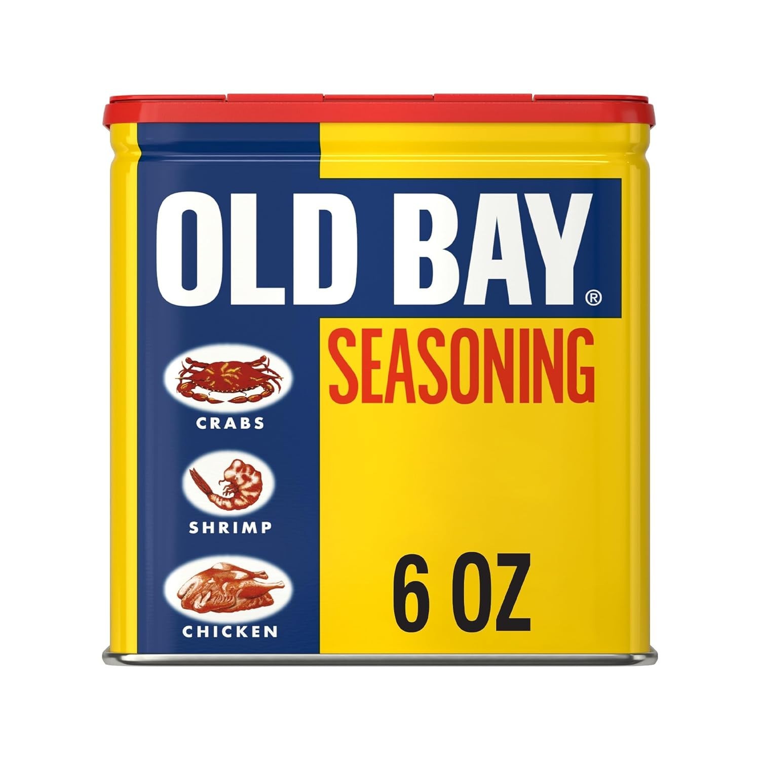 OLD BAY Seasoning Classic Seafood Spice Blend 6oz Non GMO Gluten Free for Shrimp