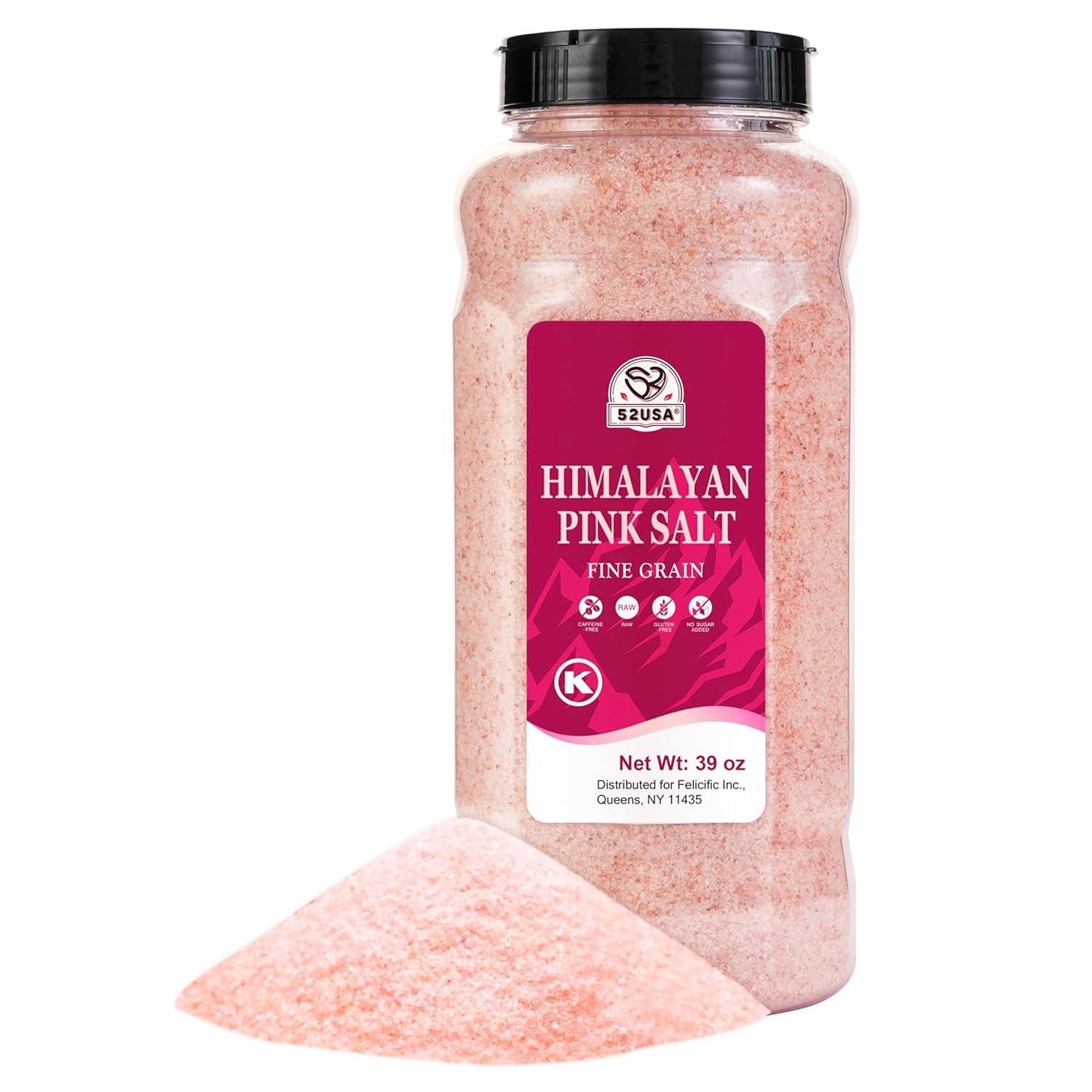 Himalayan Pink Salt Coarse Grain 39 oz 2.4 LB Pink Himalayan Sea Salt Kosher