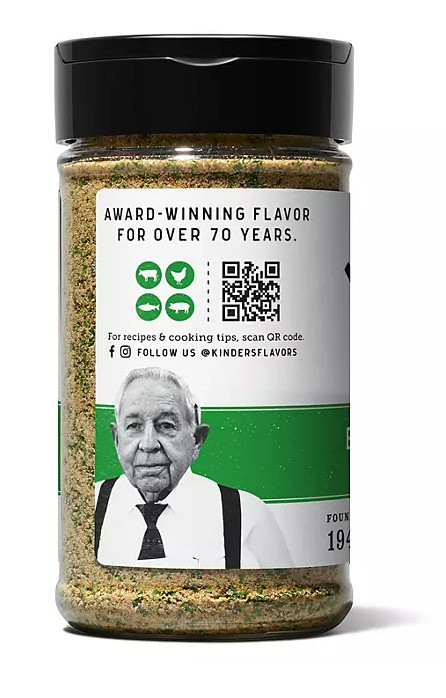 Kinder’s Brazilian Steakhouse Rub 8 oz Bold Garlic Herb BBQ Seasoning Blend
