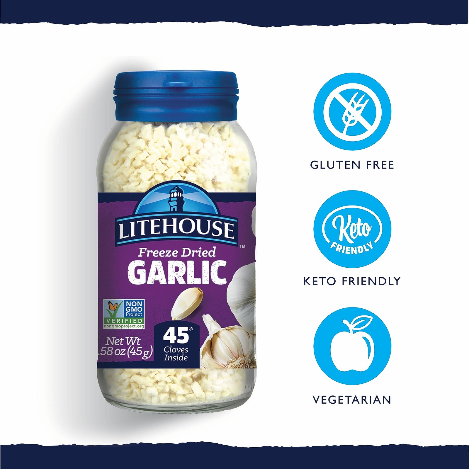 Litehouse Freeze Dried Garlic – Garlic, Substitute For Fresh Garlic &