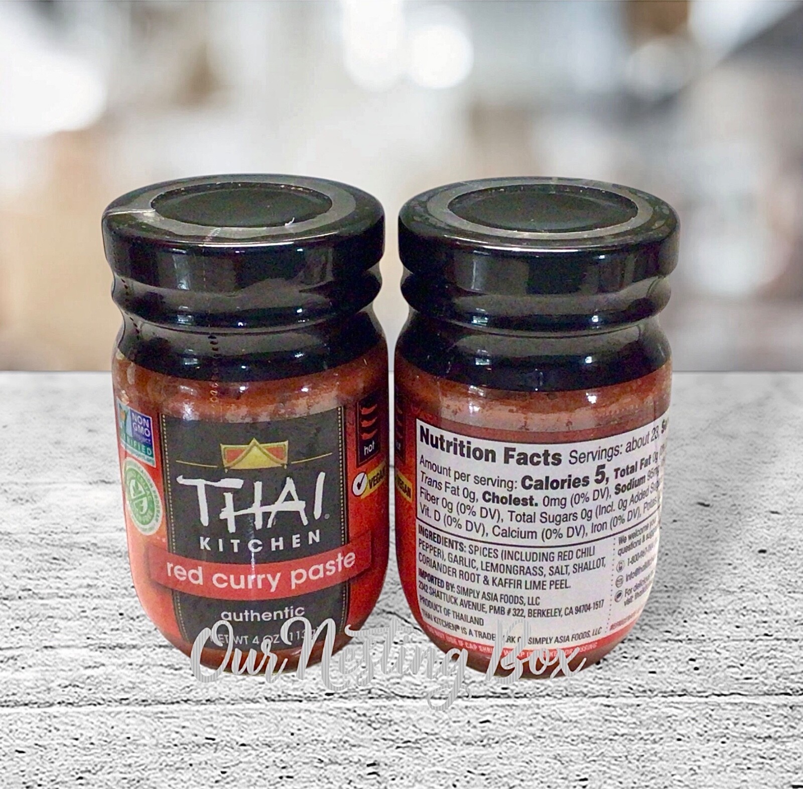 4 Thai Kitchen Red Curry Paste Authentic 4oz Each Hot