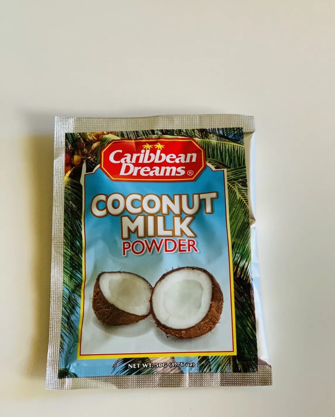 Caribbean Dreams Coconut Milk Powder Net WT. 50g (1.76oz) 5 Pack