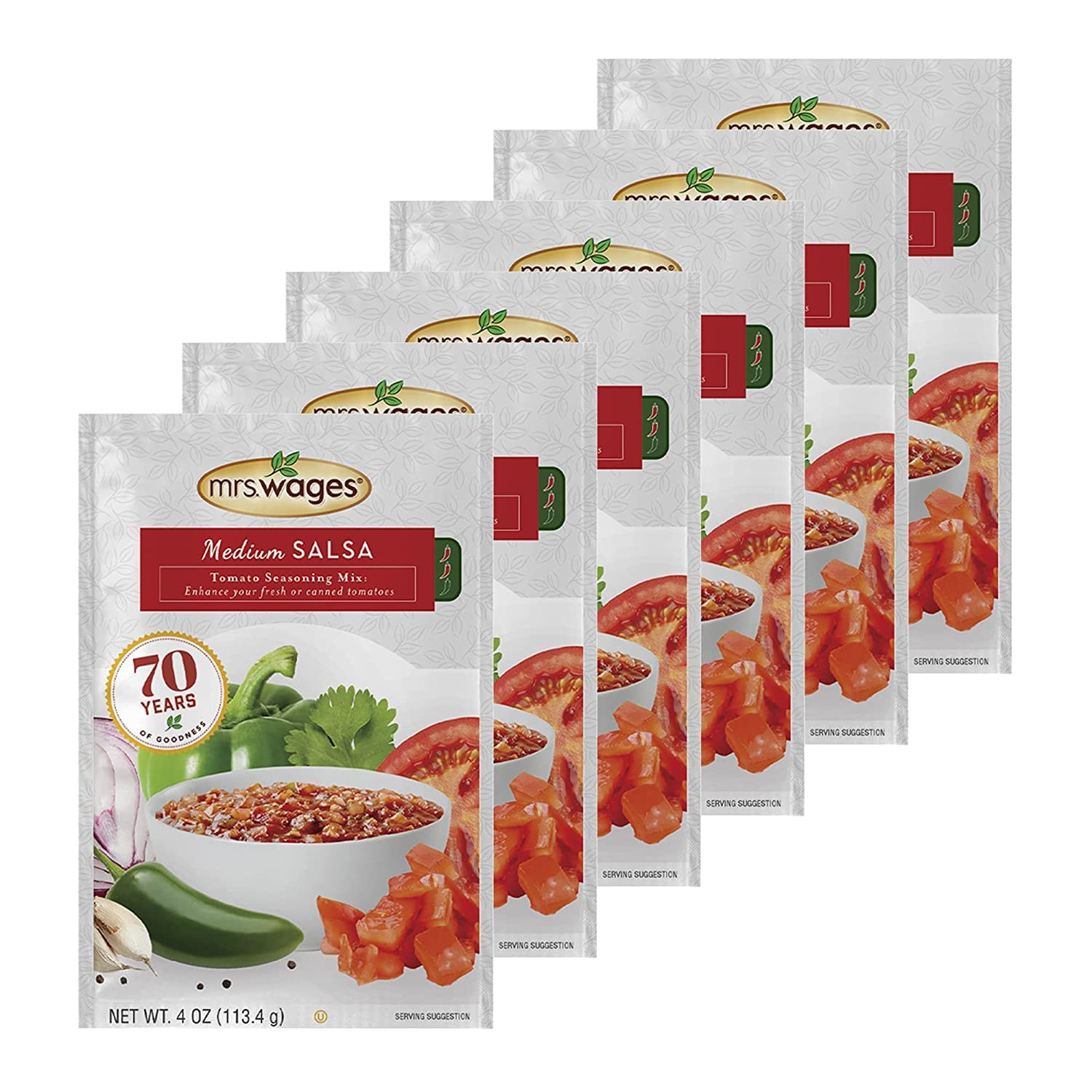 Medium Salsa Canning Mix, Easy-To-Use, Simple Homemade Salsa, Flavorful Spice, E