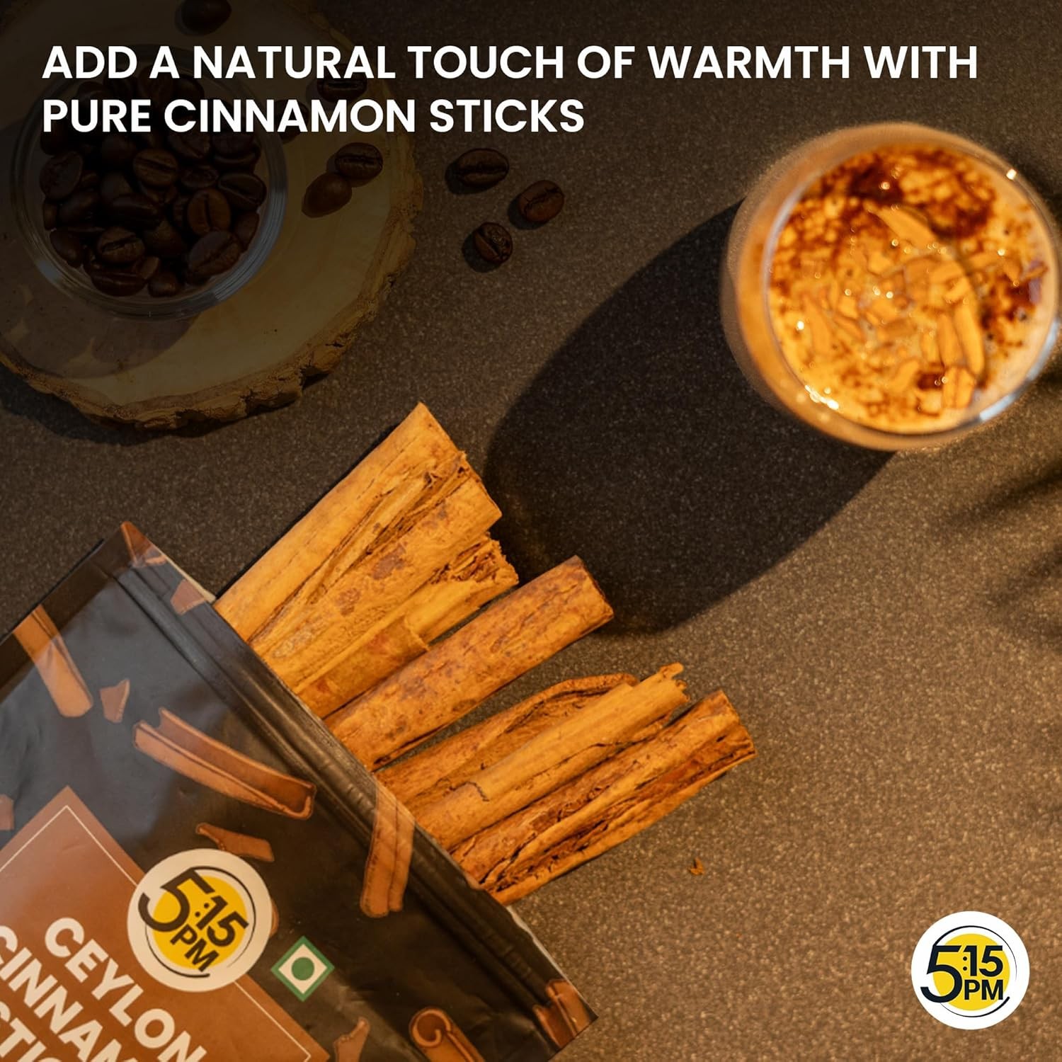 5:15PM Ceylon Cinnamon Sticks Original 100gm Pack of 3 | SriLankan Dalchini Quil
