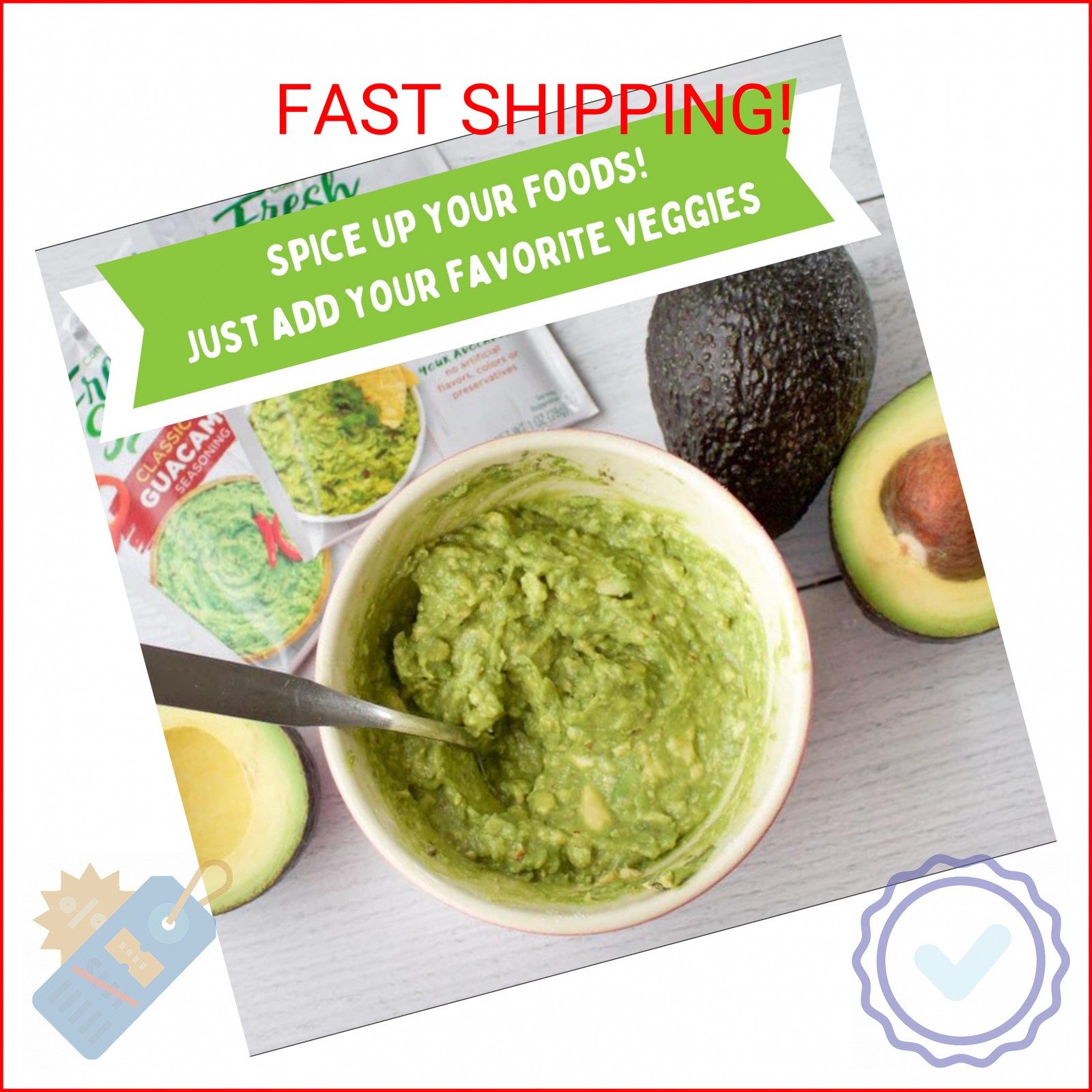 Concord Foods Extra Spicy Guacamole Mix: Bold Heat with Traditional Flavors – Pe