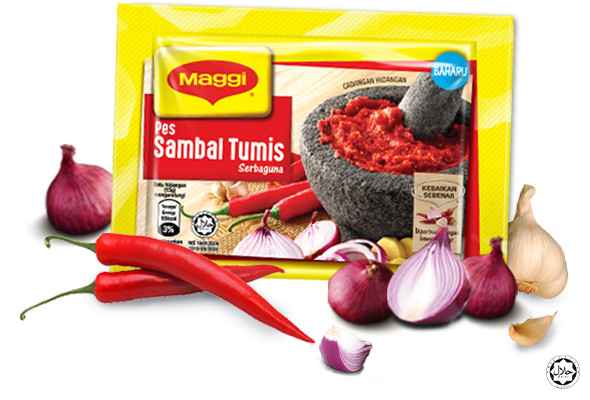 MAGGI SAMBAL TUMIS Spicy Universal Use Chili Paste Easy Cook 30g x 5packs