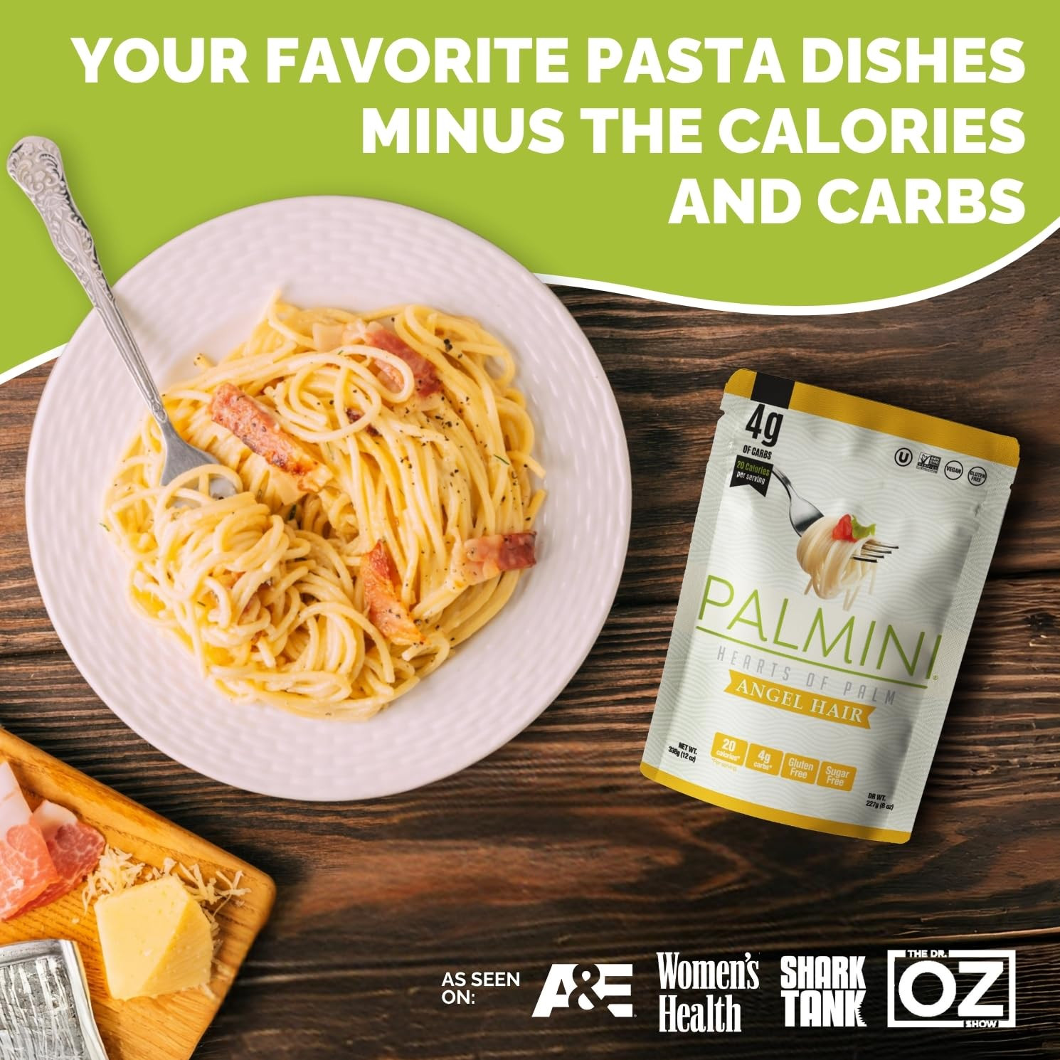 Low Carb Angel Hair | 4G of Carbs | as Seen on Shark Tank )