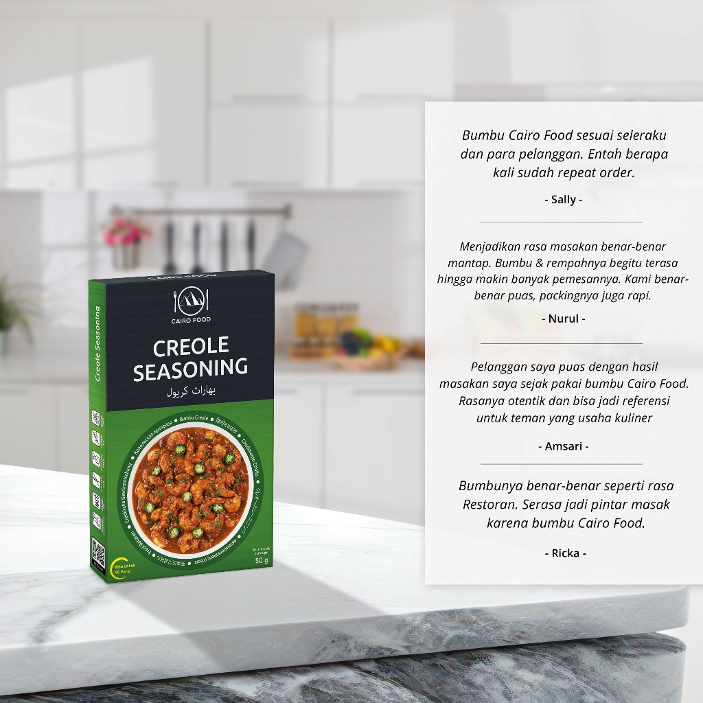 Creole Seasoning Spice Blend No MSG Sweet Heat Chili Crisp Smoky Heat Wood-Fired