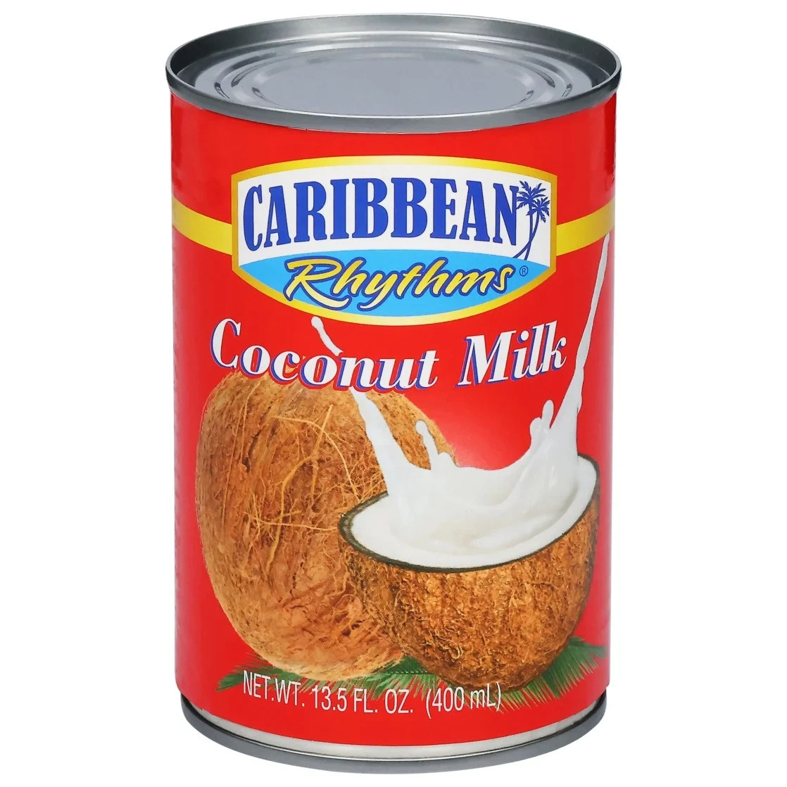 4 Pack Caribbean Rhythms Coconut Milk 13.5 oz Cans Creamy Coconut Cooking Milk