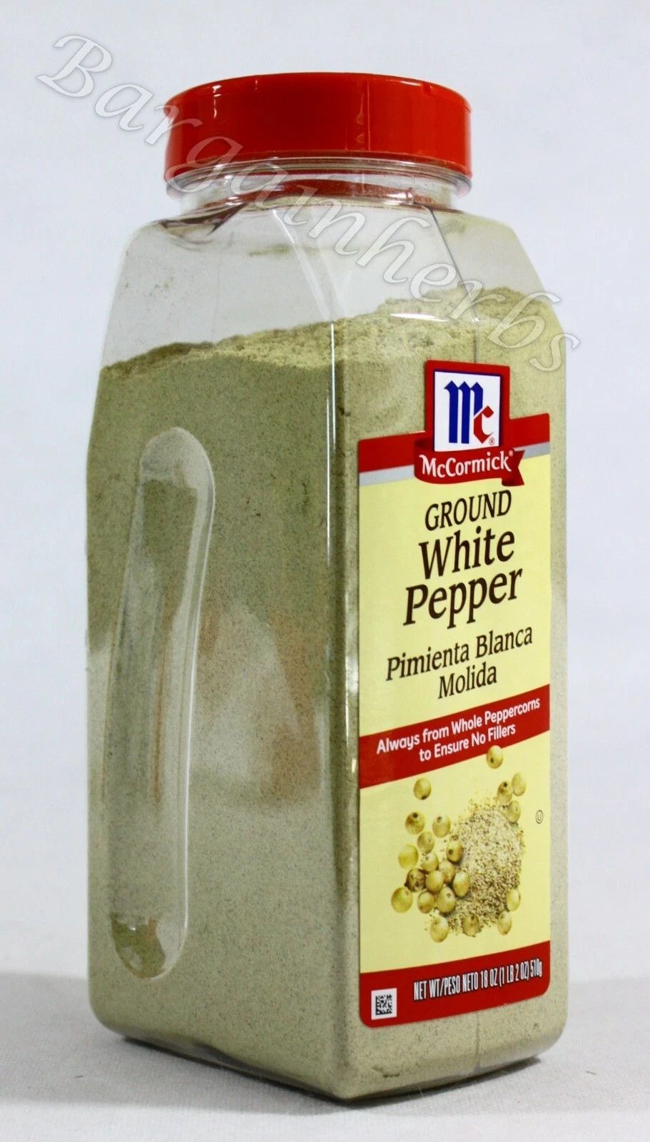 McCormick Ground White Pepper 18oz From Whole Peppercorns No Fillers Exp 10/2026