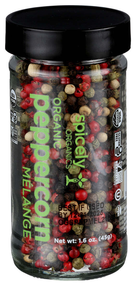 Spicely Organics Organic Peppercorn Melange 1.6 Oz