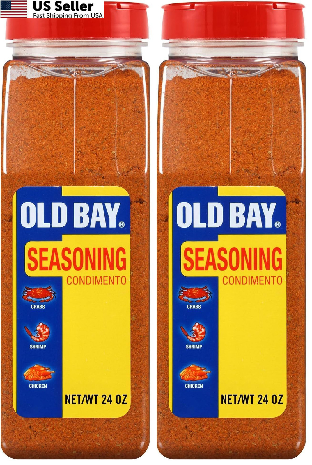 OLD BAY Seasoning, 24 oz – One 24 Ounce 24 (Pack of 2), Seasoning 24