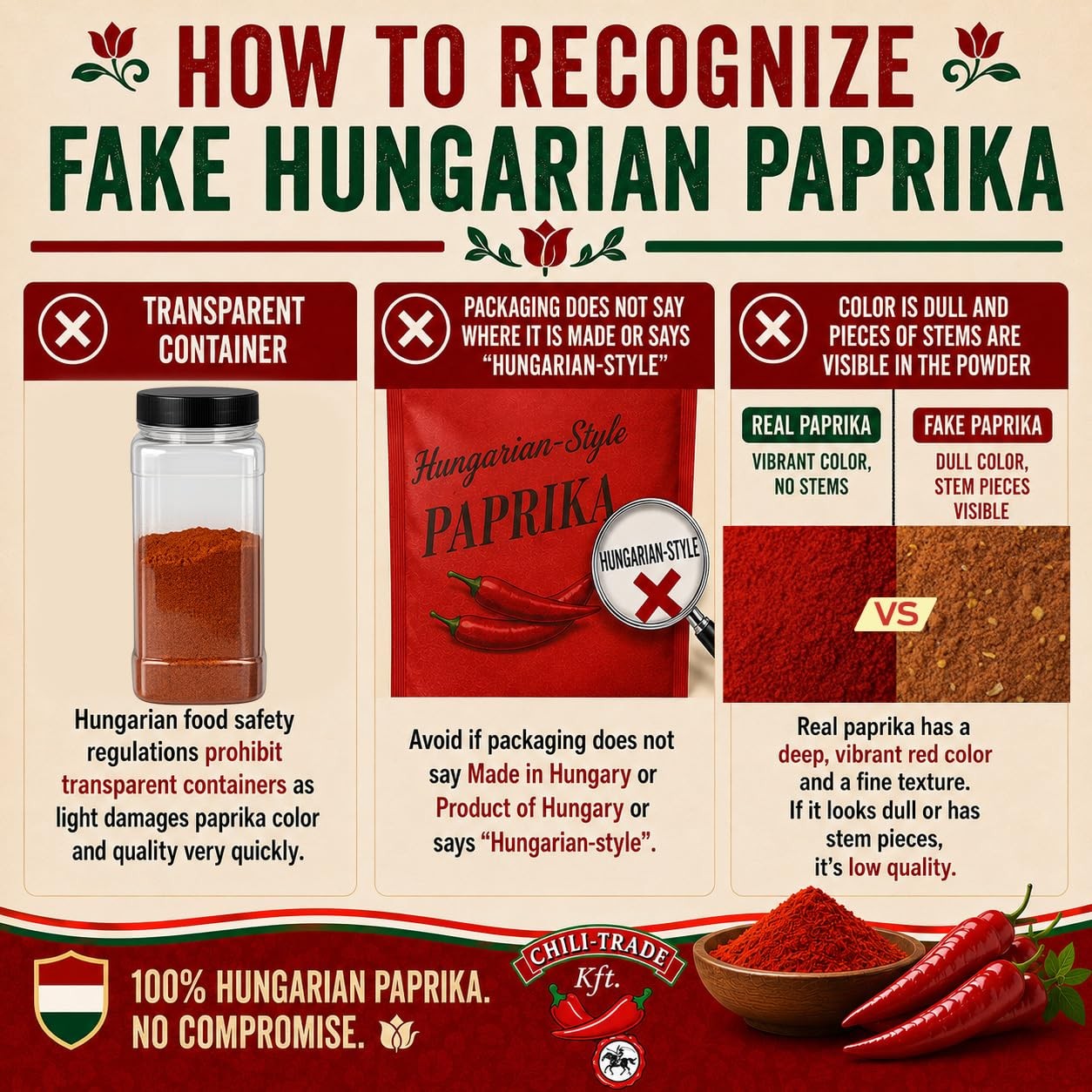 Hungarian Sweet Paprika (8.8oz/250g) Imported from Kalocsa, Hungary 250g