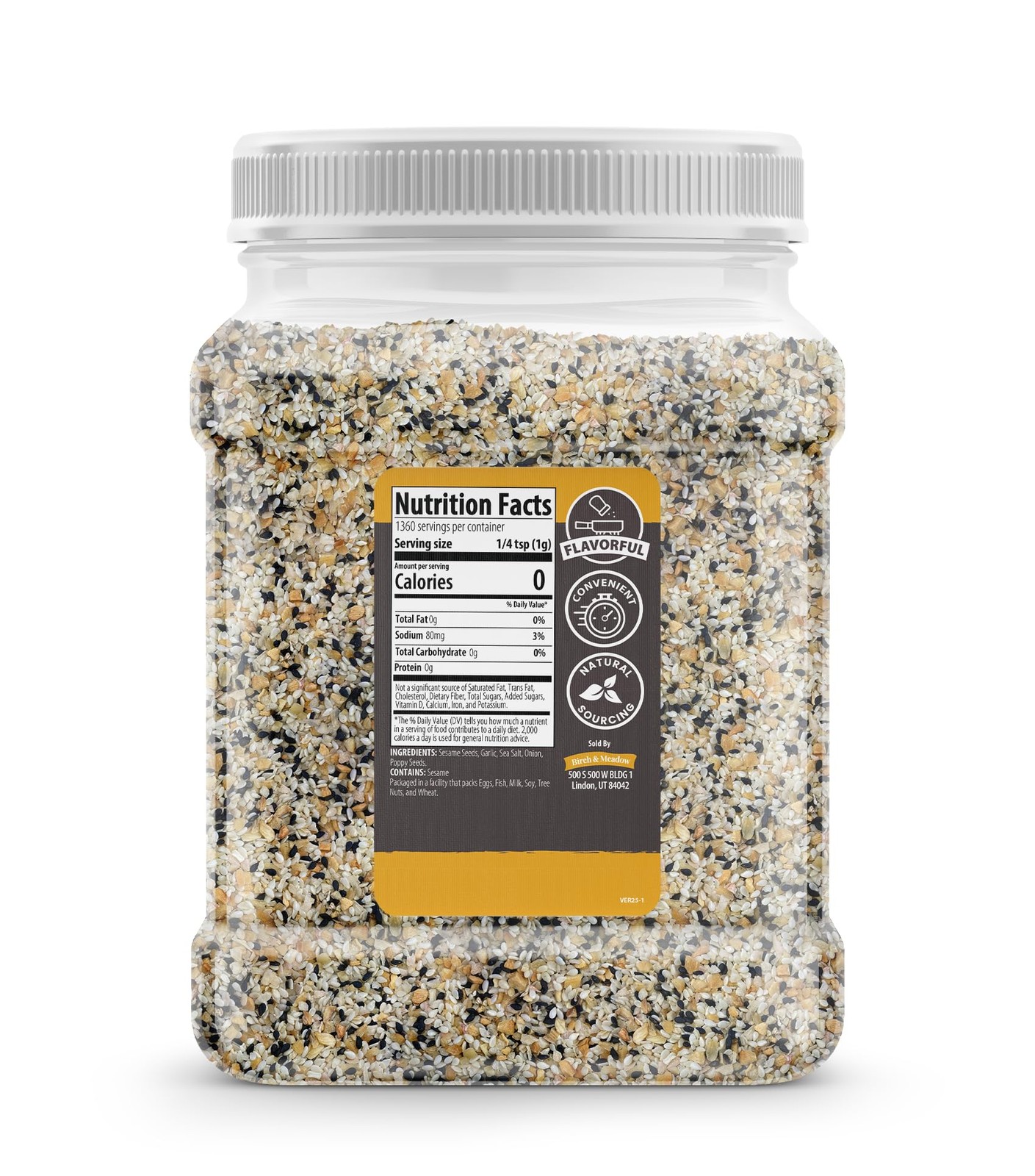 3 lb of Everything Bagel Seasoning, Pre-Mixed Spices & Seeds, Crunchy Texture
