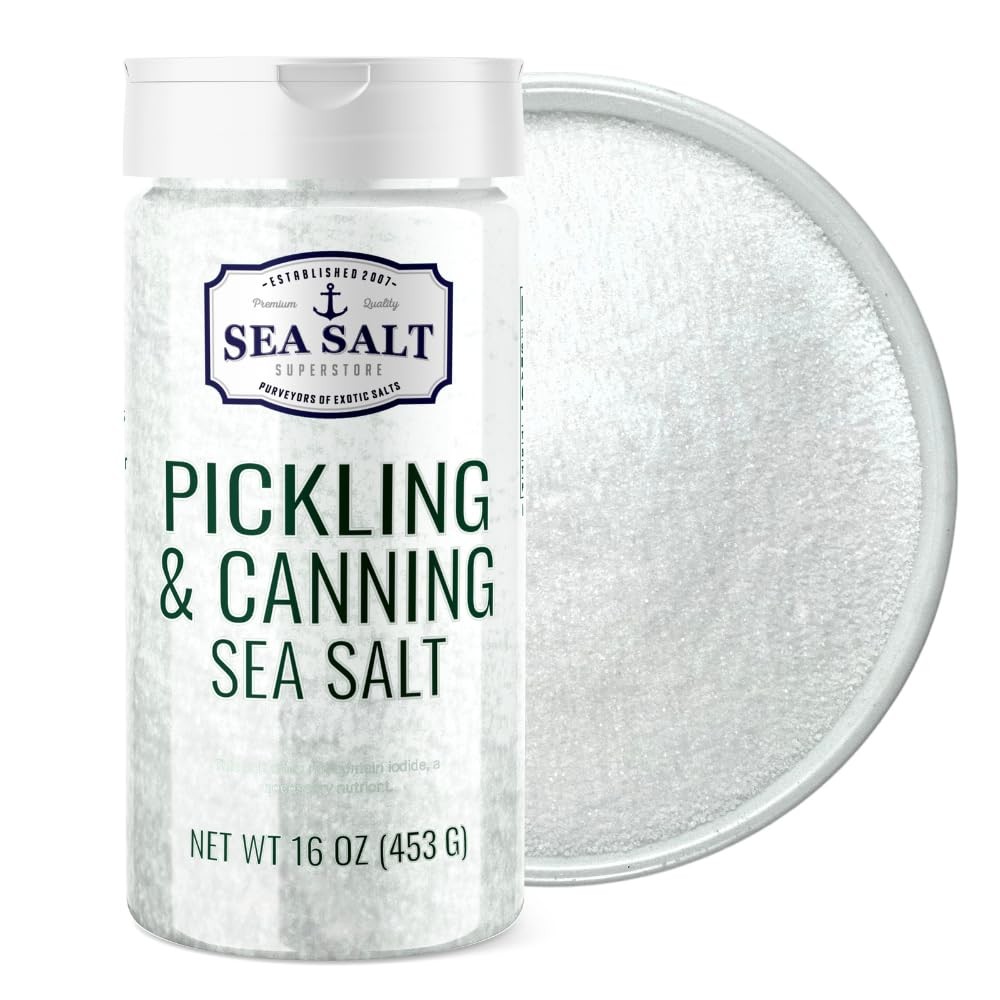 Pickling & Canning Pickling & Curing Salt for Natural Preserving, Fine Kosher…