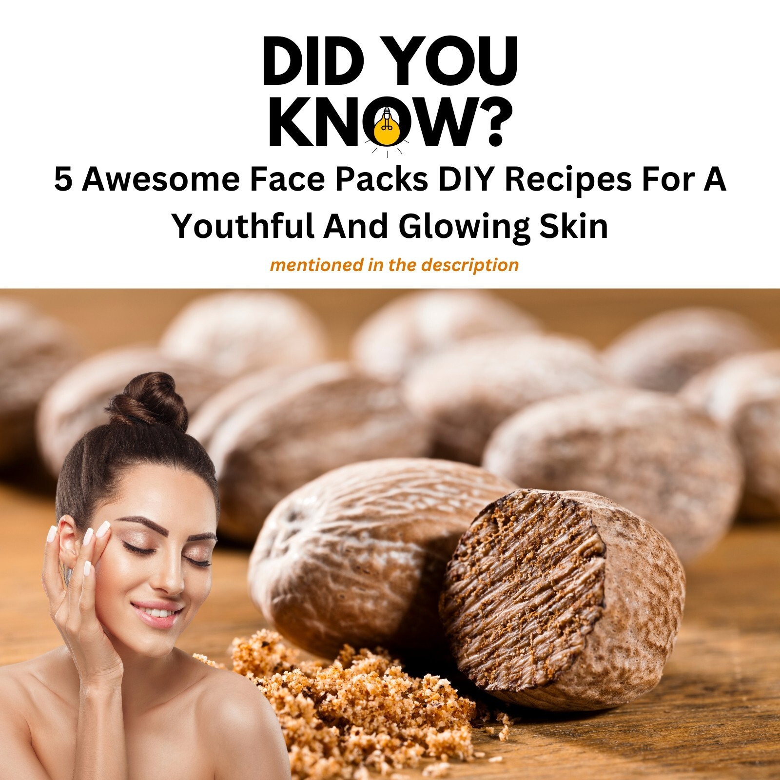 Whole Nutmeg Organic Ceylon Spice Dried Herb Facial Beauty Seasoning For Cooking
