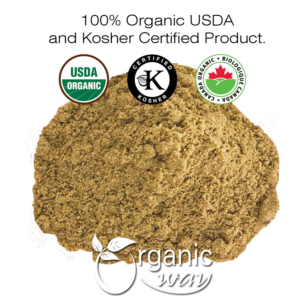 Organic Way Fennel Seed Powder – Organic, Kosher & USDA Certified (1LBS / 16Oz)