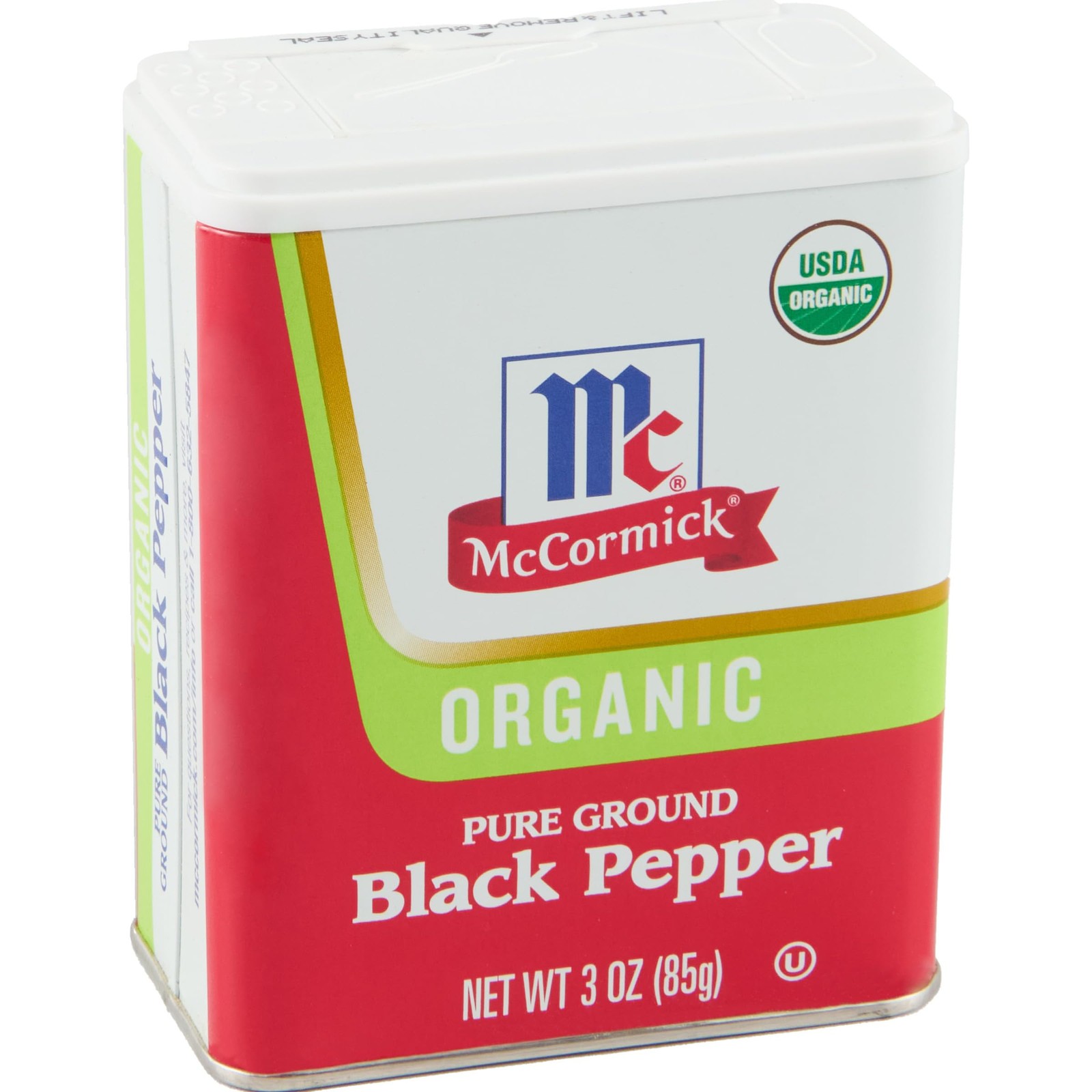 McCormick Organic Pure Ground Black Pepper, 3 Oz 3 Ounce (Pack of 1)