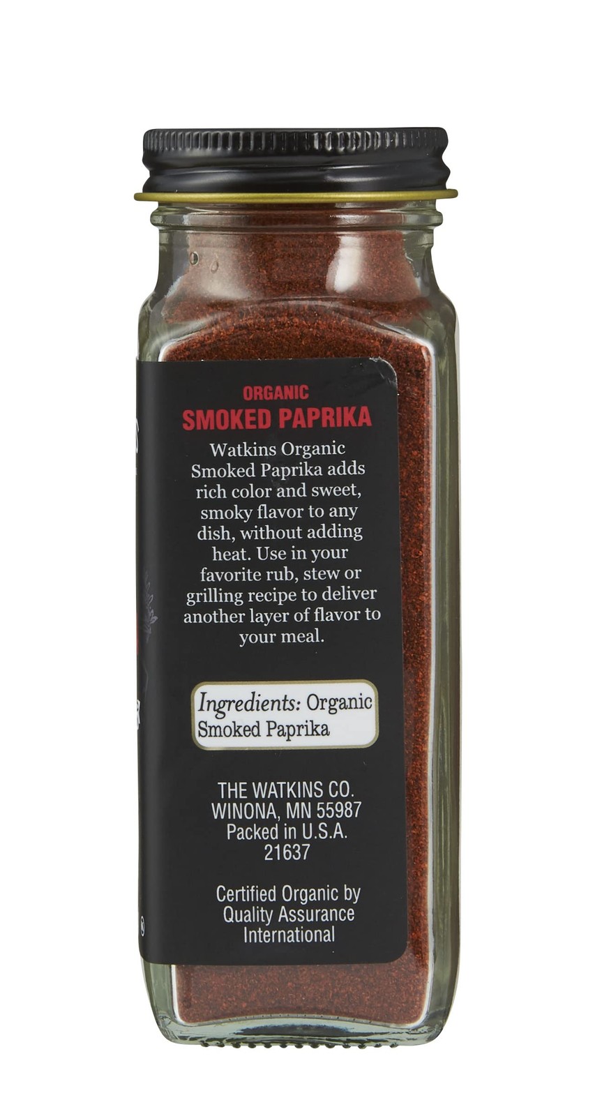 Watkins Gourmet Smoked Paprika Organic Spice Grinder 2.4 oz Pack of 3