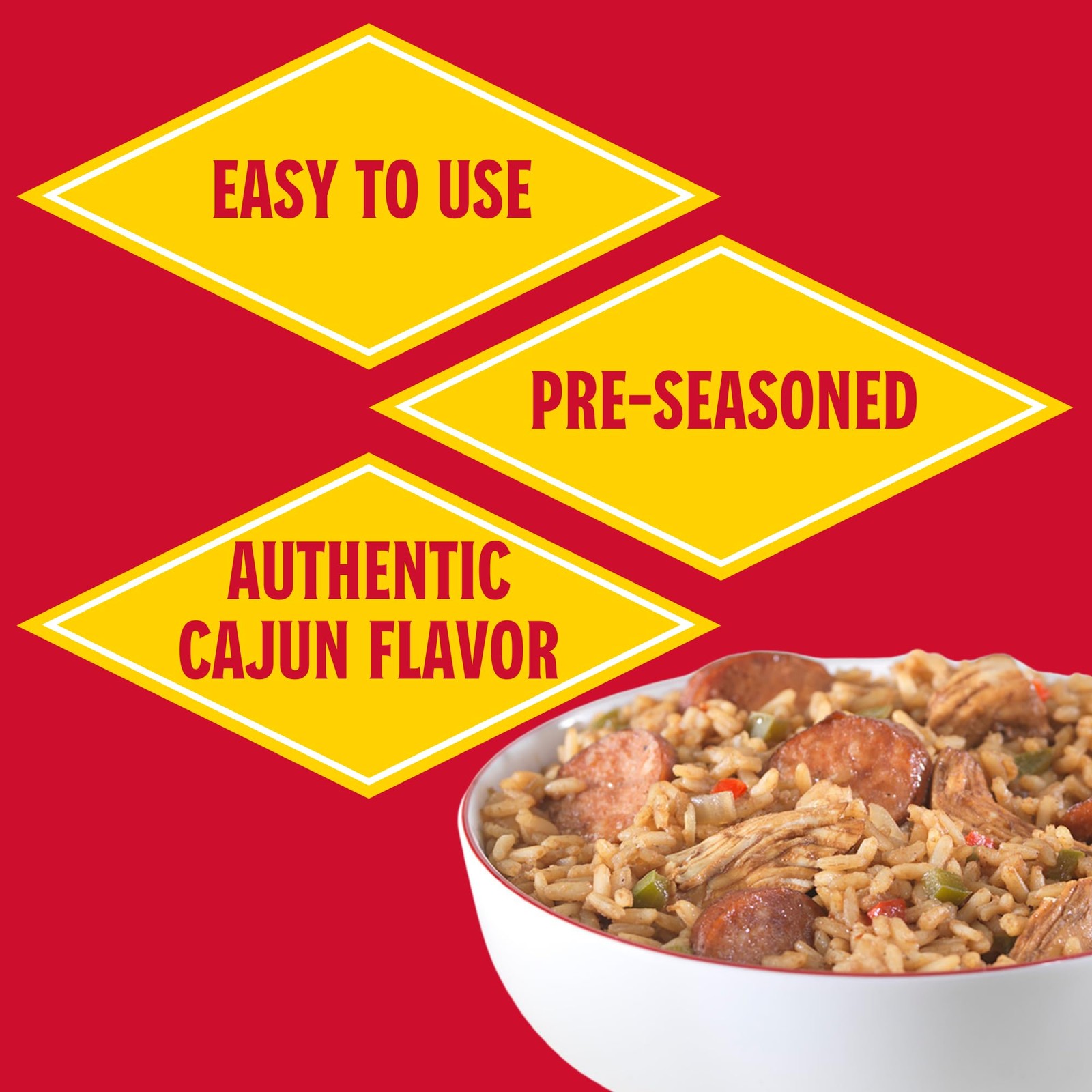 Louisiana Fish Fry Cajun Jambalaya Entree Mix, 7.5 Ounce (Pack of 4)