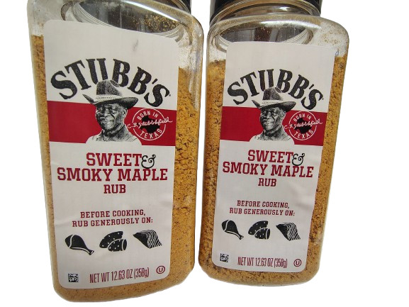 (2x) STUBB’S Sweet & Smoky Maple Rub, 12.63oz, Kosher, BB 3/27, DISCONTINUED