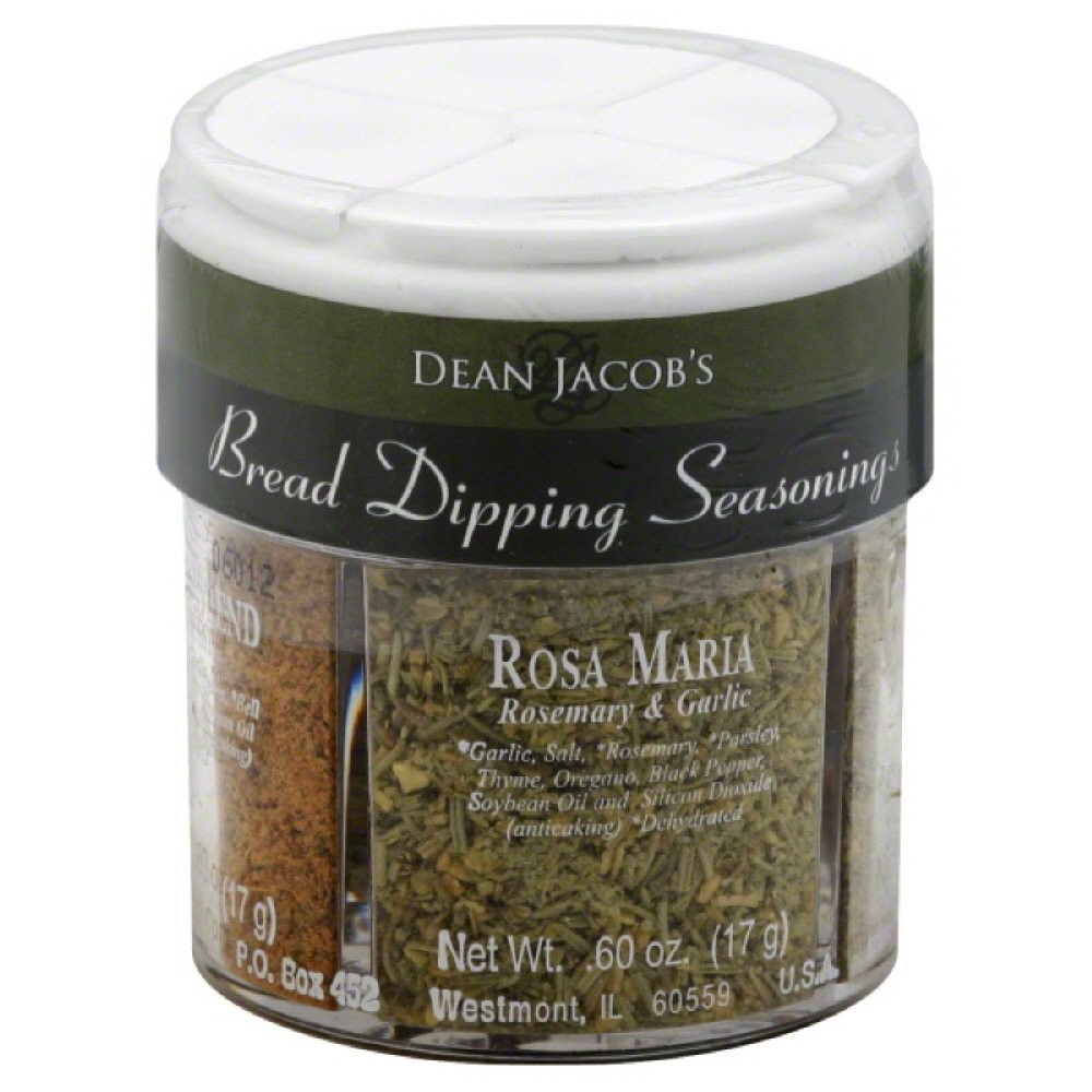 Dean Jacob’s Bread Dipping Seasoning, 4 Flavor Variety 2.4 Ounce (Pack of 1)