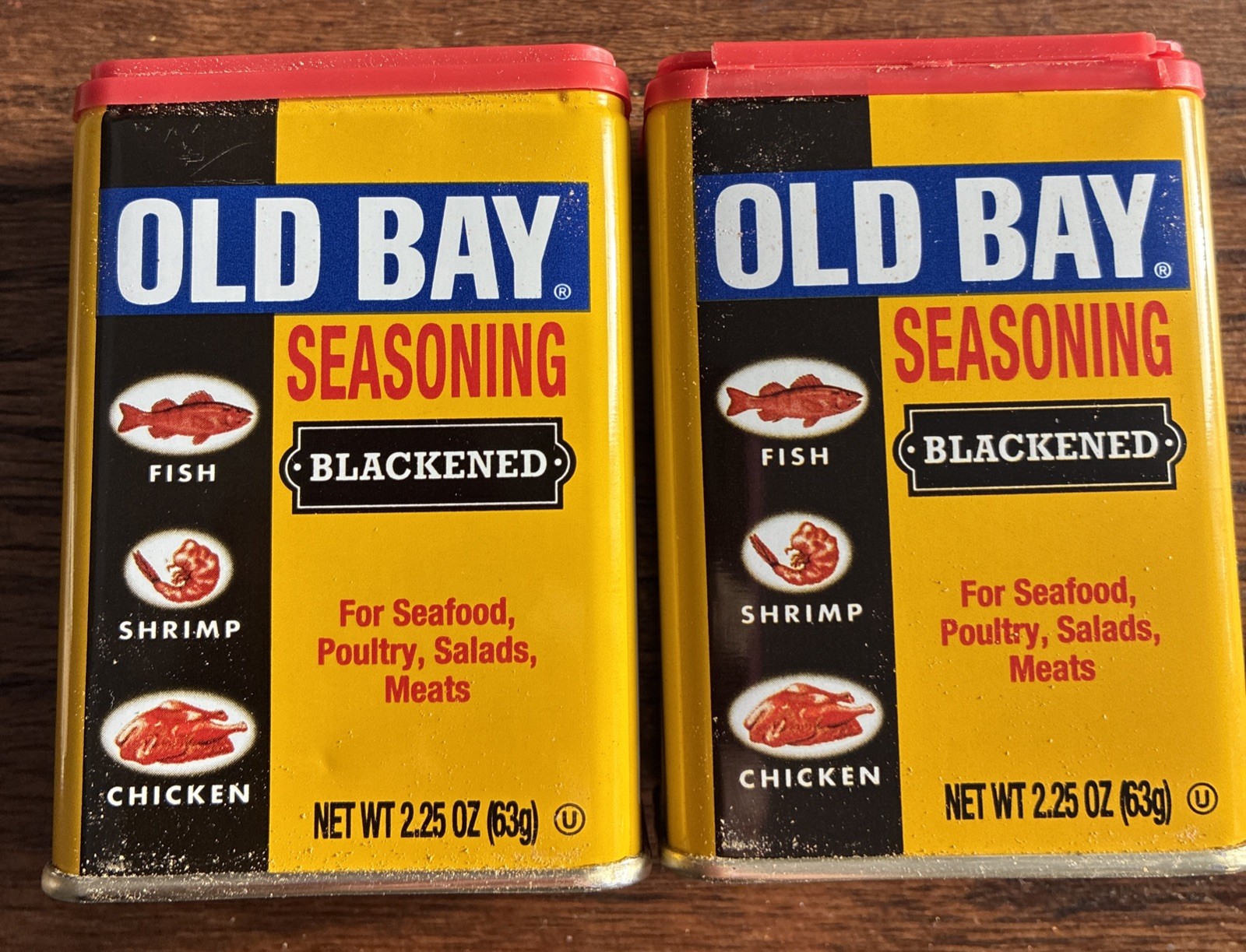 Old Bay Blackened Seasoning 2 Pack 2.25 oz each (4.5 oz Total) NEW
