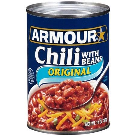 Armour Original Chili With Beans 14 oz (Pack of 3) 14 Fl Oz