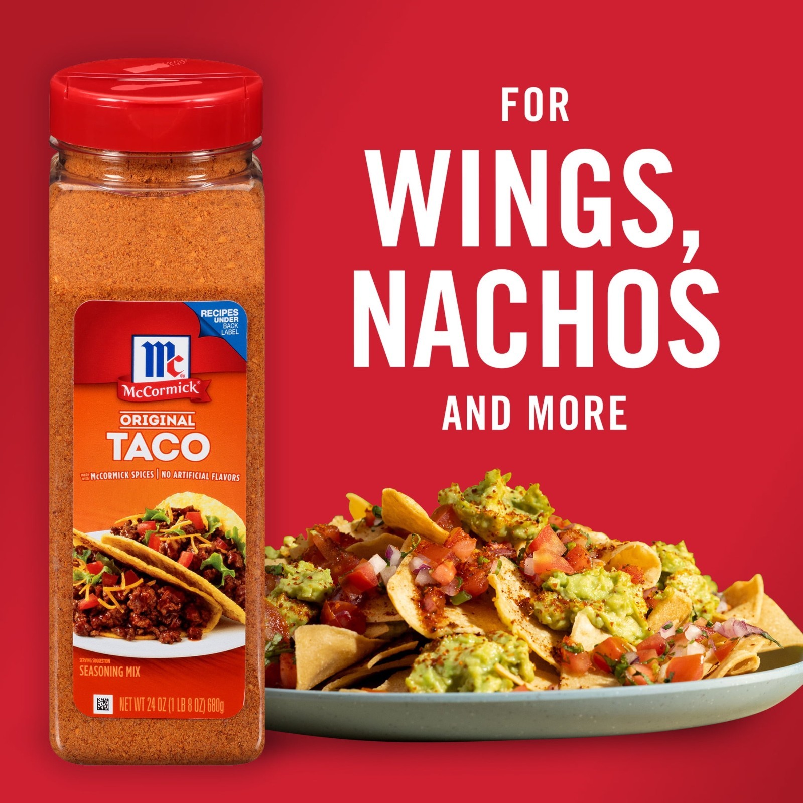 McCormick Culinary Kosher Taco Seasoning, 24.0 oz Bottle.