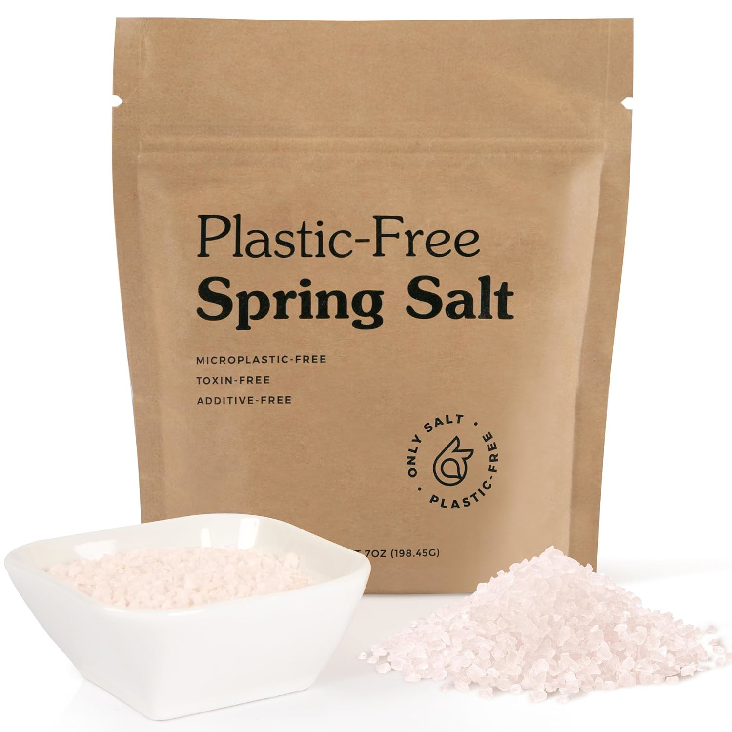 Spring Salt – Organic – Microplastic Free Sea Salt – Coarse – 7oz Pouch